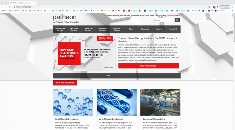 Patheon by Thermo Fisher Scientific Patheon by Thermo Fisher Scientific